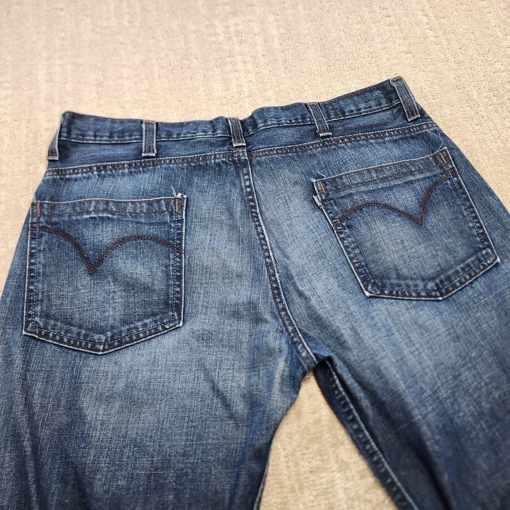 Vintage Levis Silvertab Jeans Men 38x30 True Bootcut Baggy Distressed Y2K Boot